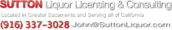 California Liquor Licensing Consultant